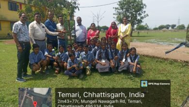 गुरु पूर्णिमा पर्व पर शासकीय उच्चतर माध्यमिक विद्यालय टेमरी में आस्था, श्रद्धा और पर्यावरण चेतना का संगम
