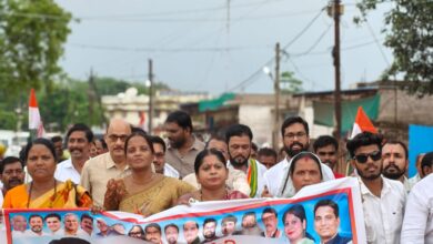 “बिजली न्याय आंदोलन ” मे बड़ी संख्या मे पहुंच कांग्रेसियों ने सौपा ज्ञापन